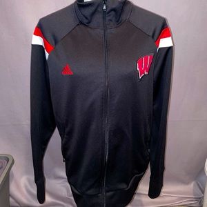 Adidas Wisconsin Badger zip up, size Medium